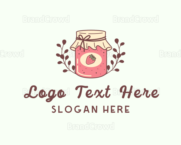 Strawberry Jam Jar Logo