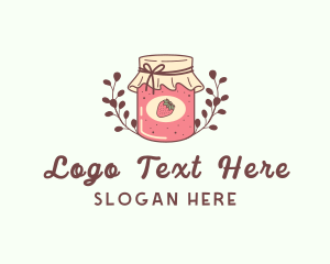 Strawberry Jam Jar Logo