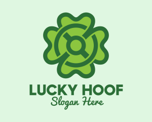 Modern Clover Leaf  logo design