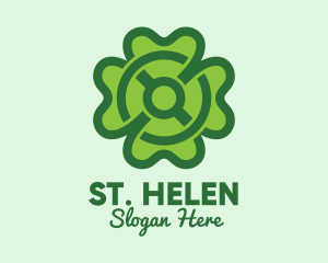 Modern Clover Leaf  logo design