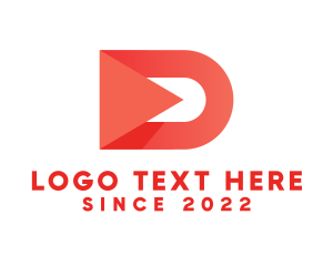 Letter D - Professional Red Letter D logo design