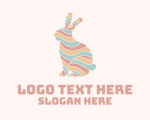 Psychedelic - Colorful Rabbit Mallow logo design