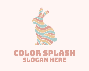 Colorful Rabbit Mallow logo design