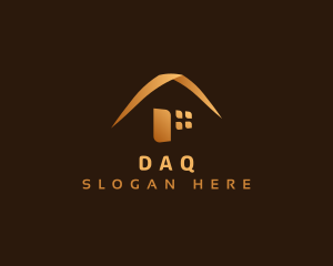 Apartment - Luxury House Roofing logo design