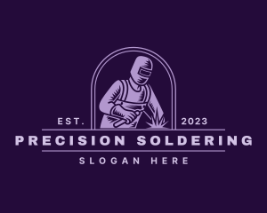 Soldering - Industrial Welding Fabrication logo design