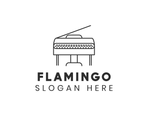 Grand Piano Instrument Logo