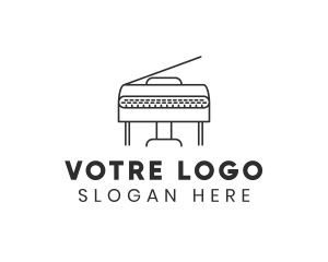 Grand Piano Instrument Logo