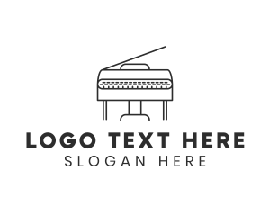 Grand Piano Instrument Logo