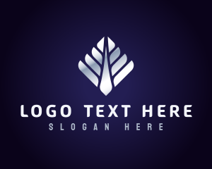 Metallic - Metallic Tree Plant logo design