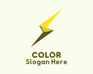 Glossy Ribbon Origami Logo