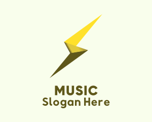Electrical - Glossy Ribbon Origami logo design