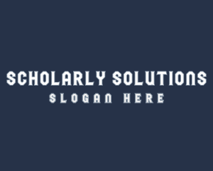 Scholar - School Varsity Wordmark logo design