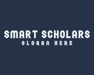 Scholastic - School Varsity Wordmark logo design