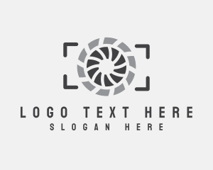Blogging - Photo Camera Shutter logo design