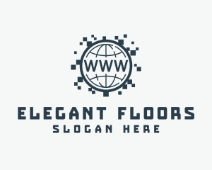 Globe Internet Pixel Logo