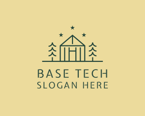 Forest Cabin House logo design