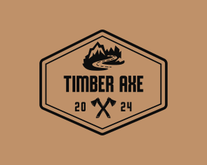 Mountain Axe Adventure logo design