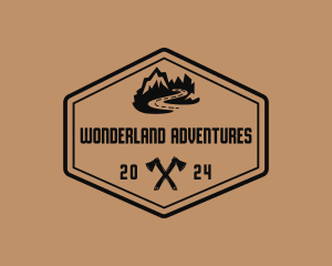 Mountain Axe Adventure logo design