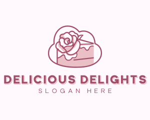 Sweet Rose Cake logo design