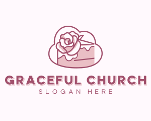 Baking - Sweet Rose Cake logo design