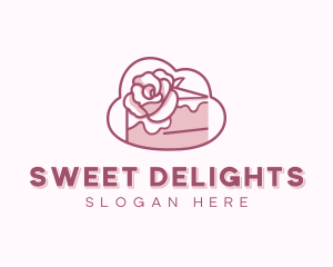 Sweet Rose Cake logo design
