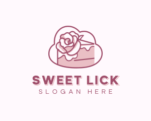 Sweet Rose Cake logo design