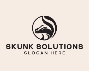 Wild Skunk Animal logo design