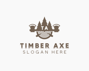 Tree Axe Carpentry logo design