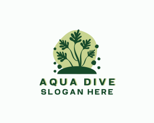 Diving - Underwater Sea Plant logo design