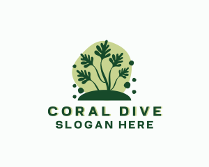 Snorkeling - Underwater Sea Plant logo design