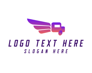 Car - Delivery Truck Wing logo design