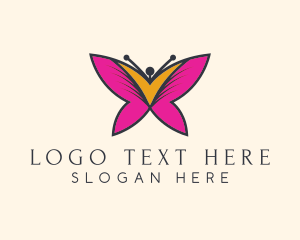 Butterfly Farm - Butterfly Beauty Salon logo design