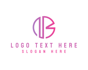Pink - Modern Architect Letter B logo design