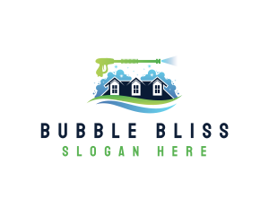 Bubble - Housekeeping Clean Bubble logo design