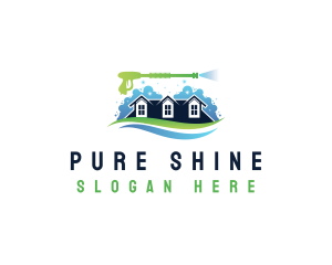 Clean - Housekeeping Clean Bubble logo design