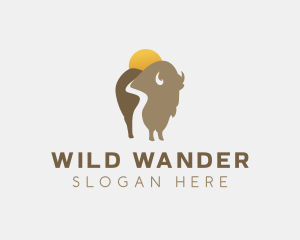 Buffalo Bison Wildlife logo design