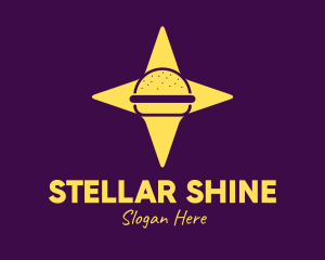 Star Burger Sandwich logo design