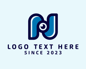 Photo Editing - Camera Photography Letter N logo design