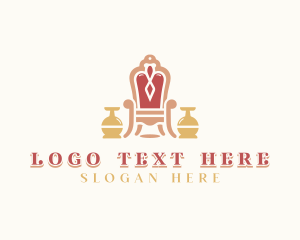 Swivel Chair - Chair Furniture Upholstery logo design