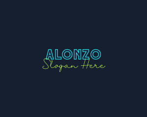 Neon Light Wordmark logo design