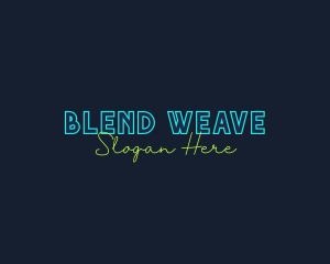 Neon Light Wordmark logo design