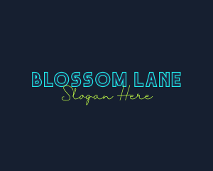 Neon Light Wordmark logo design