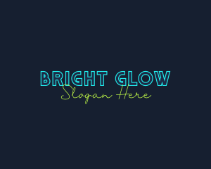 Light - Neon Light Wordmark logo design