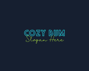 Neon Light Wordmark logo design