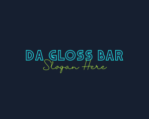 Neon Light Wordmark logo design