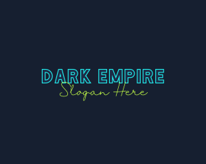 Neon Light Wordmark logo design