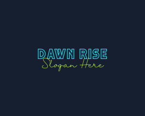 Neon Light Wordmark logo design