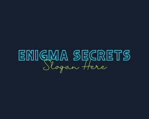 Neon Light Wordmark logo design