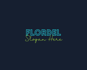 Neon Light Wordmark logo design