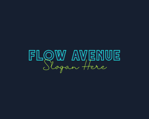 Neon Light Wordmark logo design